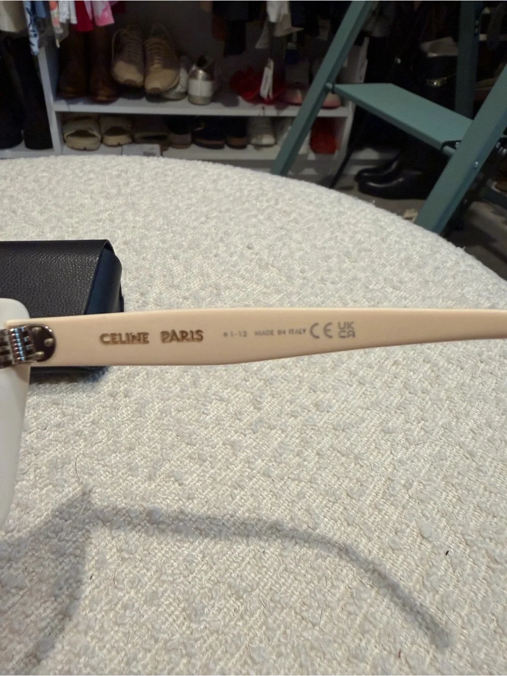 Celine Cream/Ivory Cat-Eye Sunglasses - CL401871 25f with Brown Gradient Lense